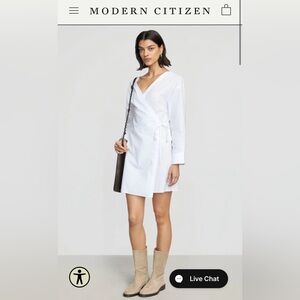 Ari V-Neck Wrap Dress | White NWOT